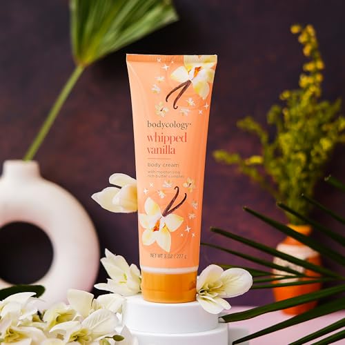 Bodycology Shea Butter Body Cream - Whipped Vanilla, 8 oz - Moisturizing & Fragrant