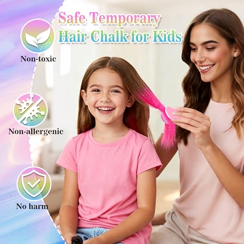 8 Color Temporary Washable Hair Chalk for Women