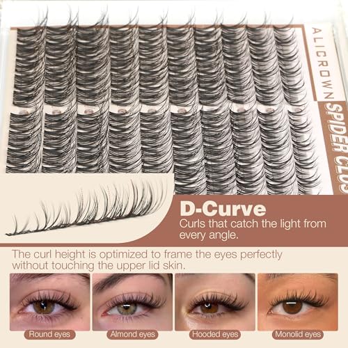 Spider Lash Clusters D Curl 8-14mm Wispy Eyelash Extensions DIY