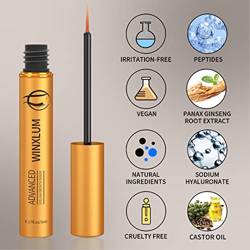 Eyelash Growth Serum with Peptides - Fuller, Thicker Lashes