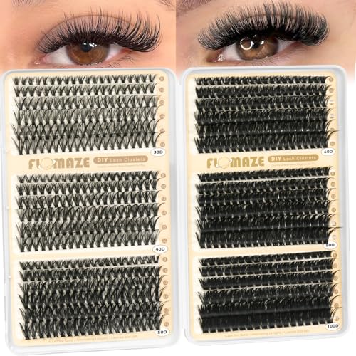 Wispy Lash Clusters 30D-100D D Curl Eyelash Extensions 10-18mm