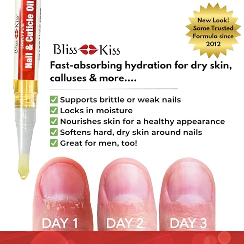 Bliss Kiss Nail Oil Cuticle Pen with Vitamin E & Jojoba