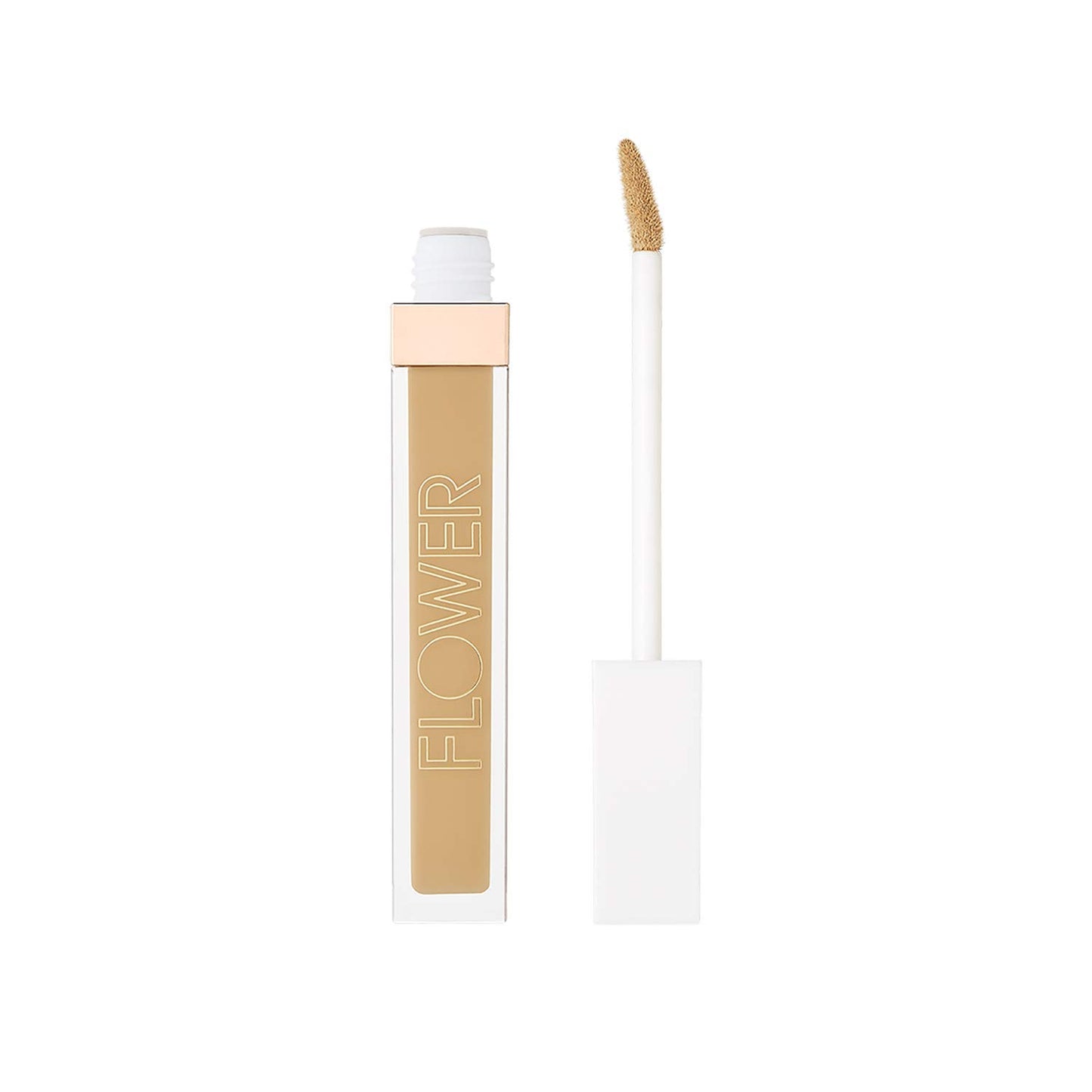 FLOWER BEAUTY By Drew Barrymore Light Illusion Full Coverage Concealer - Diffuse Dark Under Eye Circles + Blurs Blemishes - Weightless Formula + Crease Proof Makeup (Medium Honey)