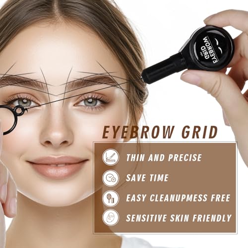 Charme Princesse Eyebrow Mapping String Kit - Microblading & Tattoo Tool, 23.6 Inch, Black & White