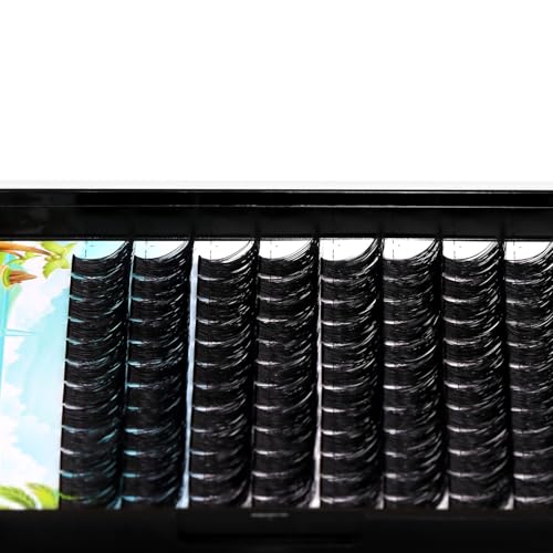 D Curl Cluster Eyelash Extensions 14mm Wide Stem | Dedila