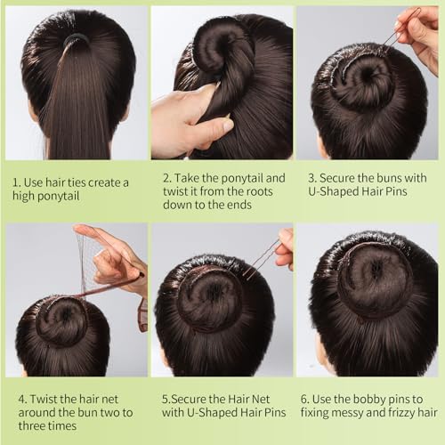 Dance Hair Accessories Kit, Ballet Bun Nets, Bobby Pins & Ties