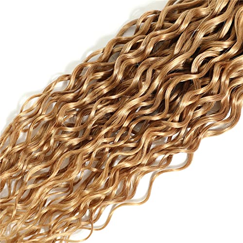 #27 Blonde Water Wave Human Hair Bundles - 18 Inch, 3 Pack