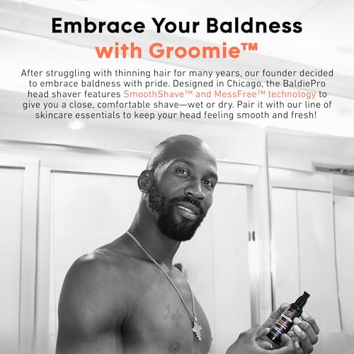 Groomie Natural Shave Gel - Aftershave Gel for Delicate Skin, Unscented Elegance for Silky-smooth Outcomes. For All Genders, Hydrate, Elevate Your Shaving Routine with Comfort, 60ml