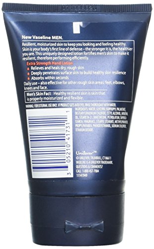 Vaseline for Men Hand Lotion, Extra Strength, 3.1 oz