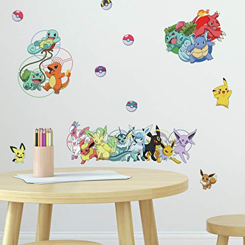 Pokemon Peel and Stick Wall Decals by RoomMates