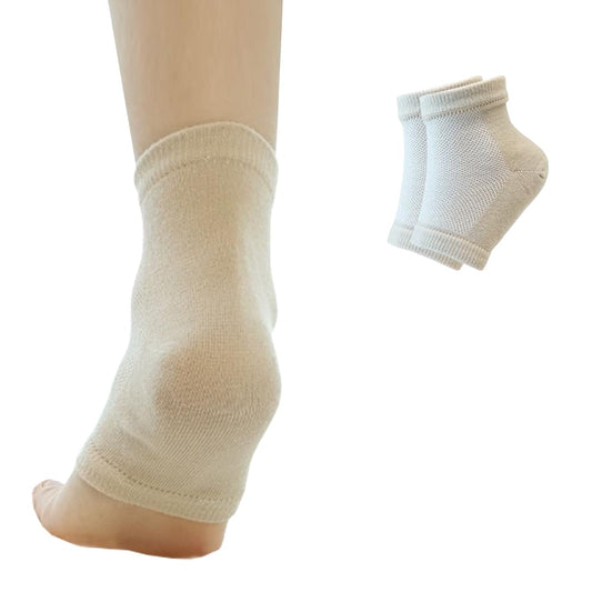 Moisturizing Gel Heel Socks to Repair Dry Cracked Heel - Soften, Soothe, and Revitalize Your Feet, for Men and Women (BEIGE, 1 pair)