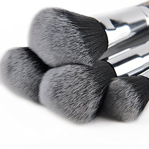 MSQ Makeup Brushes Set 29pcs Professional Cosmetics Brushes with Belt Waist Makeup Bag (Foundation, Powder, Creams, Liquids & Eye Brushes) for Women/Girls/Artists/Holiday gifts/travel