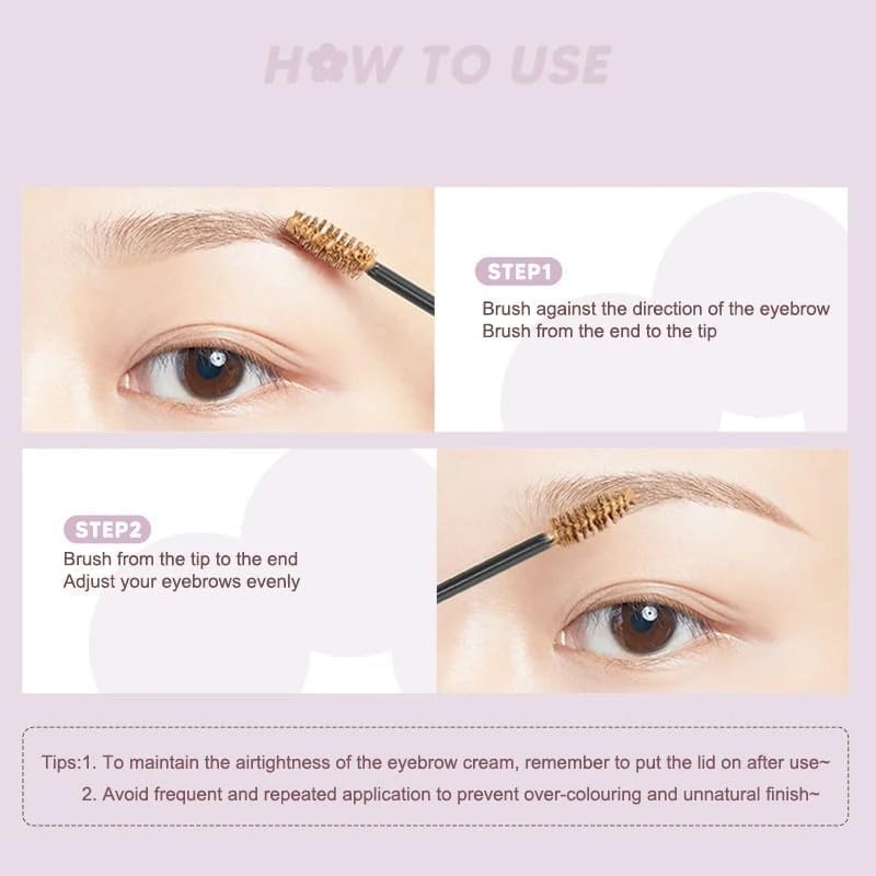 JUDYDOLL 2-in-1 Eyebrow Mascara Waterproof Feathered Brows