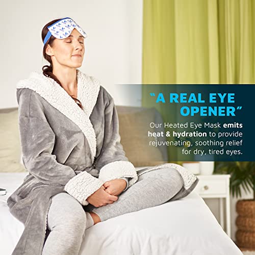 Medcosa Eye Mask for Dry Eyes | Warm Eye Compress | Natural Heat Eye Mask for Styes, Blepharitis, Tired Eyes & More
