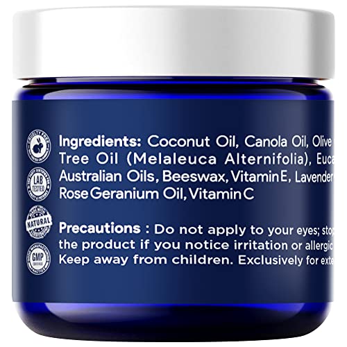 Product Image Tea Tree Oil Foot Balm/Moisturizer For Dry Cracked Feet - Instantly Hydrates & Soothes Irritated Skin & Athletes Foot Tea Tree Foot Soak & Callus Remover Gel Kit - Extra Strength