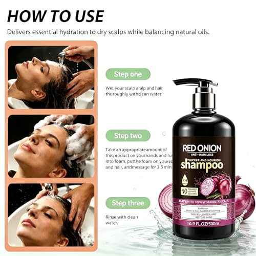 Onion Shampoo for Hair Growth & Anti-Hair Loss - 500ML