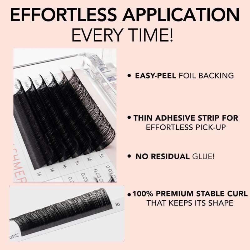 KIARA SKY Cashmere Easy Fan Lash Extensions CC 10mm