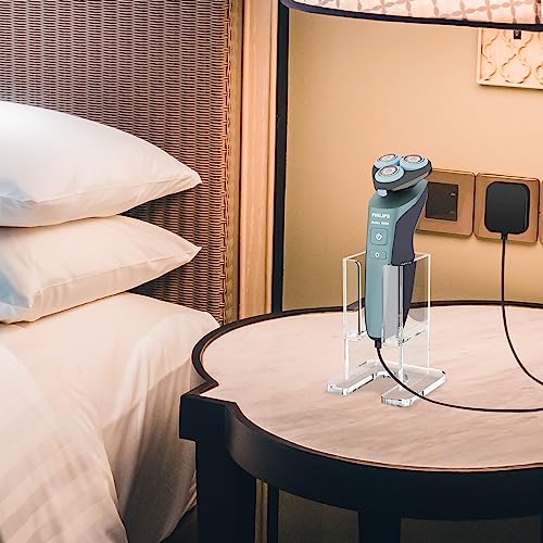 Beautyflier Electric Razor Stand for Philips Norelco Electric Shaver, Acrylic Base Holder for Men Storage Rack Bracket Home Bathroom Accessories, Universal Size