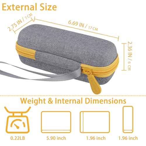 Aenllosi Hard Case Compatible with Microtouch Solo Titanium, Microtouch Beard & Body Razor Organizer (Case Only)