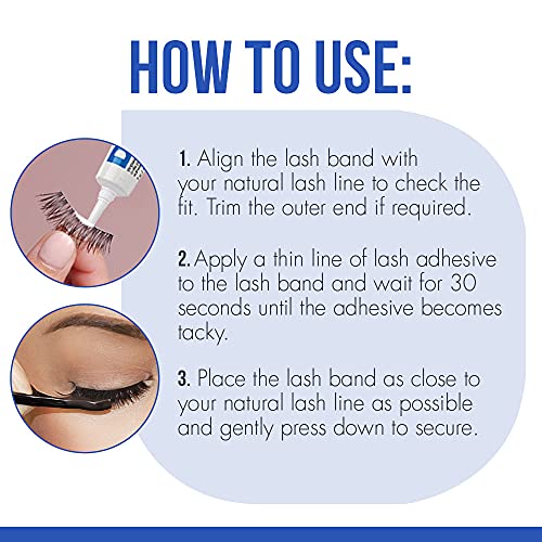 DUO Eyelash Glue ? Clear Lash Adhesive for Strip Lashes, Long-Lasting and Waterproof, 0.5 oz, 2 Pack