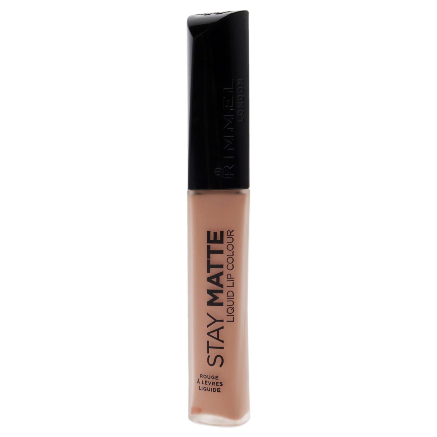 Rimmel London Stay Matte Liquid Lip Color with Full Coverage Kiss-Proof Waterproof Matte Lipstick Formula that Lasts 12 Hours - 705 Stripped, .21oz