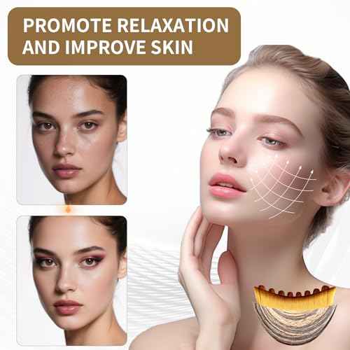 Upgrade Lymphatic Contour Face Brush,Lymphatic Drainage Brush,Dry Lymphatic Drainage Massager,Ergonomically Designed to Fit The Skin Precisely