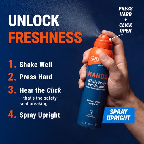 Mando Whole Body Deodorant Spray Cedar Grove 3.6 oz 2 Pack