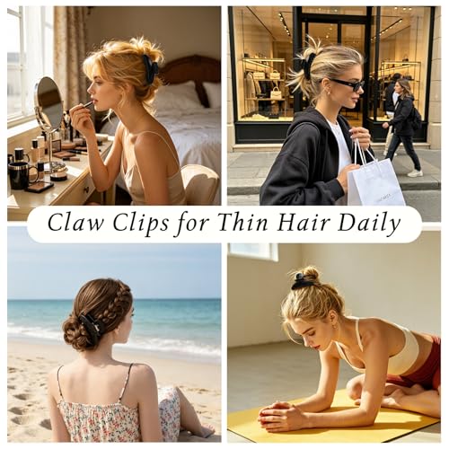4.3 Inch Claw Clip for Thin Hair & Thick Updos | Acetate