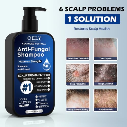 Oely Antifungal Shampoo Fresh for Seborrheic Dermatitis & Folliculitis - Root Care