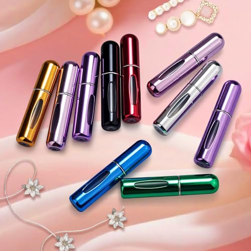 5ml Refillable Perfume Atomizer - 4 Pack Travel Spray Bottles