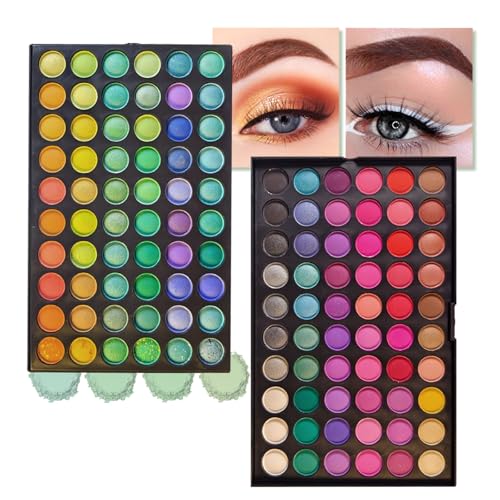 Pure Vie 120-Color Eyeshadow Palette - Highly Pigmented & Waterproof