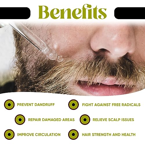 Argan & Rosemary Hair Serum for Dry Damaged Hair & Growth - Nourishing Hair Oil