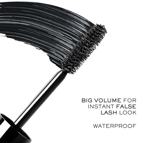 Lanc?me Monsieur Big Waterproof Mascara ? Instant Volume Mascara with False Lash Effect ? Up to 12x More Volume & 24-Hour Wear - Volumizing & Lengthening Mascara - Smudge and Flake Free ? Black