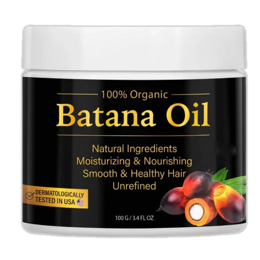 Raw Batana Oil for Hair Growth，100% Natural Hair Growth Oil Promotes Hair Thickness, Strengthening, Batana Prevents Hair Loss epairs damaged Hair Mask hair Scalp Care for Men & Women 3.4 OZ 100G