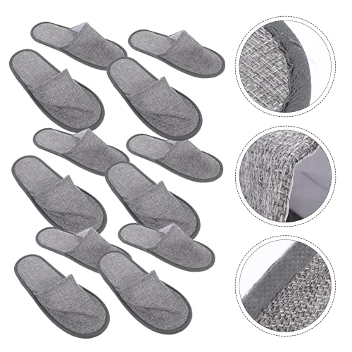 Ciieeo Disposable Hotel Slippers Non-Slip Foldable Portable Slippers for Home Spa Travel Lightweight Breathable Summer Use