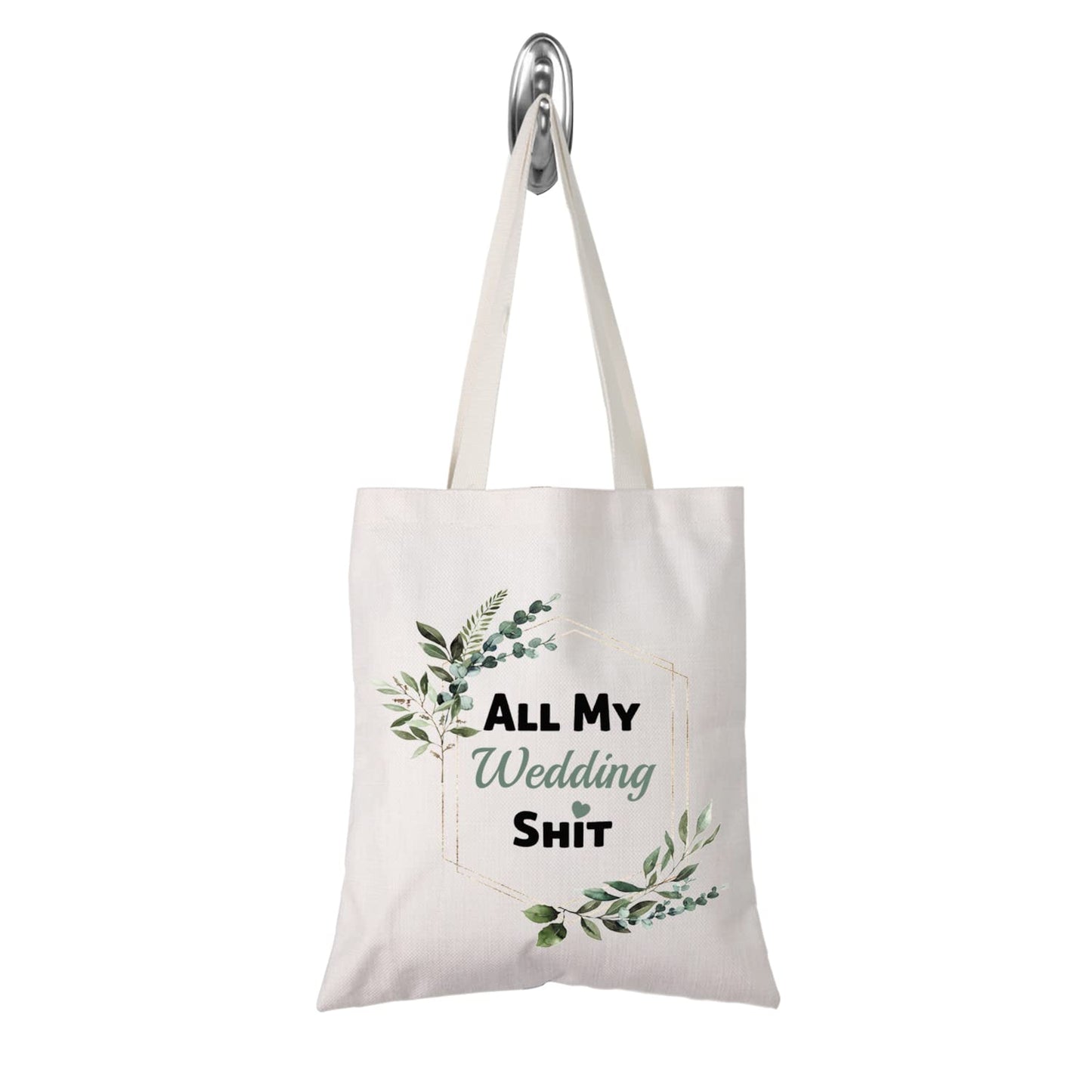 TSOTMO Bride To Be Gift Floral Bride Wedding Day Emergency Kit Tote Bag