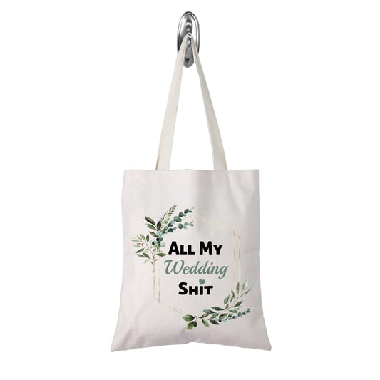 TSOTMO Bride To Be Gift Floral Bride Wedding Day Emergency Kit Tote Bag