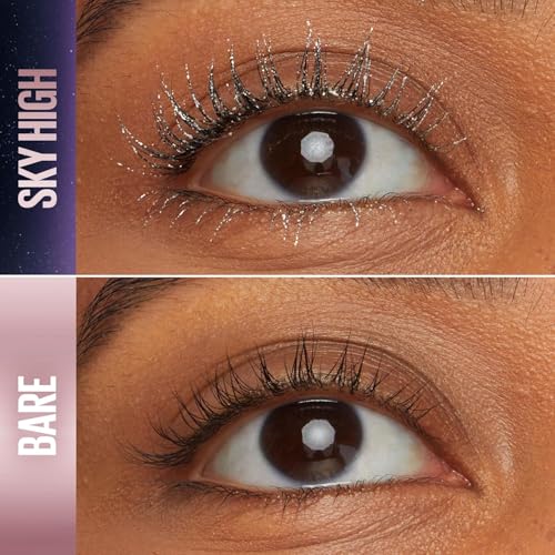 Maybelline Lash Sensational Sky High Glitter Mascara and Tattoo Studio Eyeliner Bundle, Includes 1 Mascara in Space Diamond and 1 Gel Eyeliner in Stardust Chrome for Glitter Eye Makeup