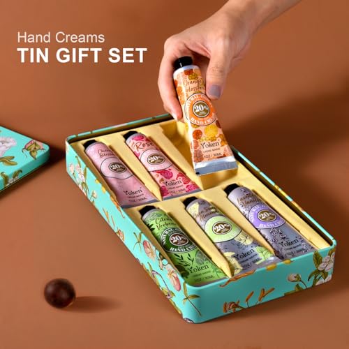 Yoken Shea Butter Hand Cream Gift Set, 6 x 1oz Travel Size