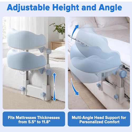 Adjustable Massage Headrest with Memory Foam Pillow