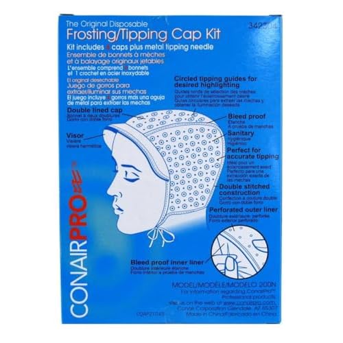 Conair Pro Frosting/Tipping Cap, 4 Count