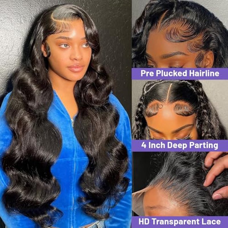 26 Inch Body Wave Lace Front Wig 13x4 HD 200 Density