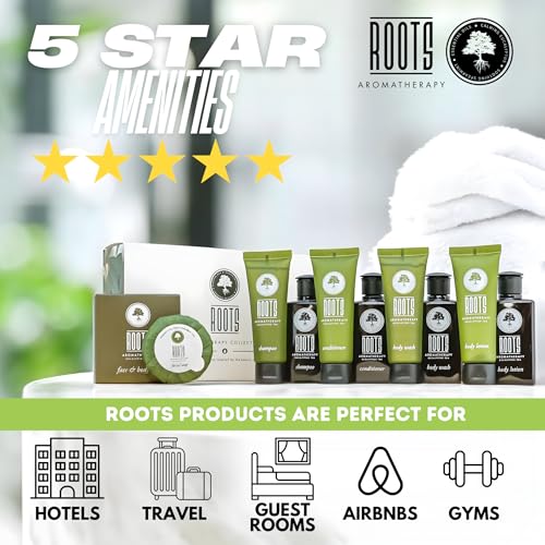 Roots Aromatherapy Travel Size Toiletries Kit, 150 Pieces