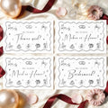 13 Pcs Bridesmaid Proposal Card Set with Stickers - Wedding Gifts