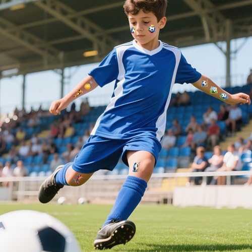 360 Soccer Temporary Tattoos for Kids & Adults