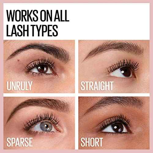 Maybelline Lash Sensational Waterproof Mascara, Lengthening and Volumizing for a Full Fan Effect,Very Black, 1 Count