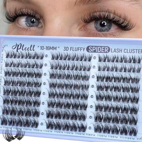 5D Fluffy Eyelash Clusters by Pleell - D-Curl 10-16MM DIY Lashes