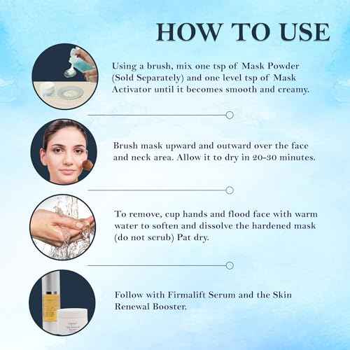 Distinction Firmalift Instant Firming Face Lift Powder & Activator Combo - Anti Aging to Tighten & Tone Skin for a Radiant & Youthful Glow - Great for Fine Lines Wrinkles