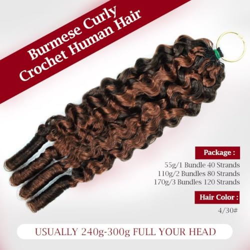 Miracle Invisible Knots Crochet Hair 20" 55g 100% Human Hair