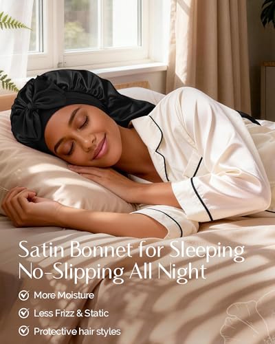Satin Sleep Bonnet for Natural Hair & Braids